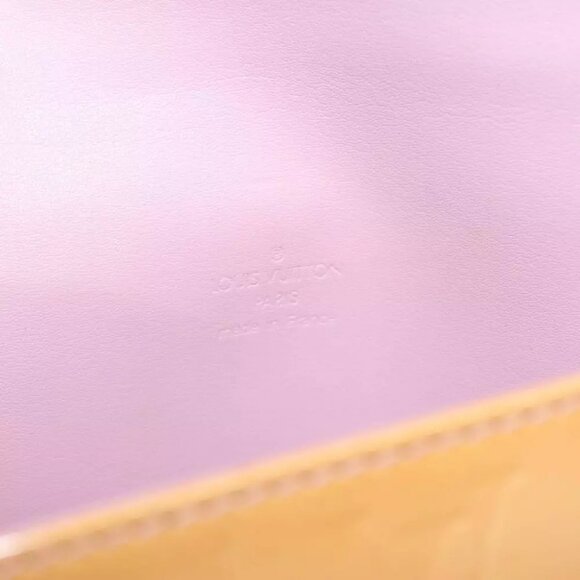 LOUIS VUITTON Vernis Spring Street Hand Bag Marshmallow Pink M91033 Auth - Picture 12 of 16
